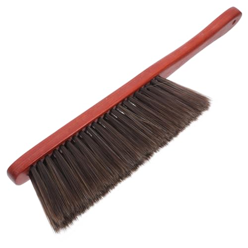 Hemobllo Soft Bristle Bench Brush Long Handle Fireplace Cleaning Brush for Upholstery