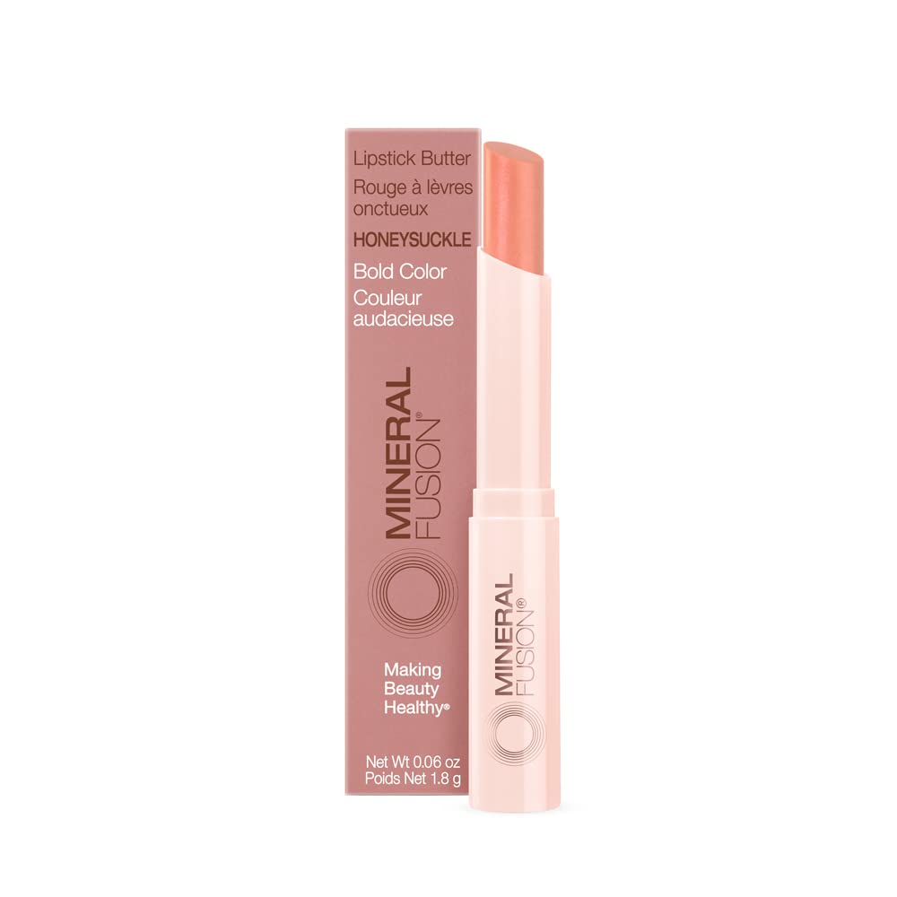 Mineral FusionLipstick Butter, Honeysuckle, 0.06 Ounce