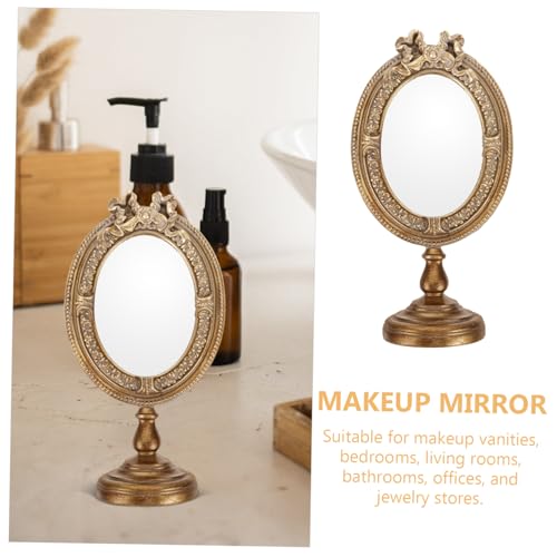 Espejo de Maquillaje Vintage para Escritorio Estilo Europeo miniatura 5