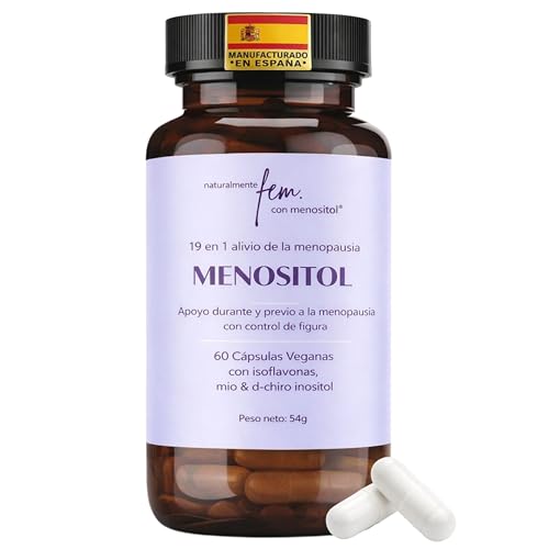 Inositol FEM Menositol 19 en 1 – Suplemento Integral para la Menopausia con Myo-Inositol, D-Chiro...