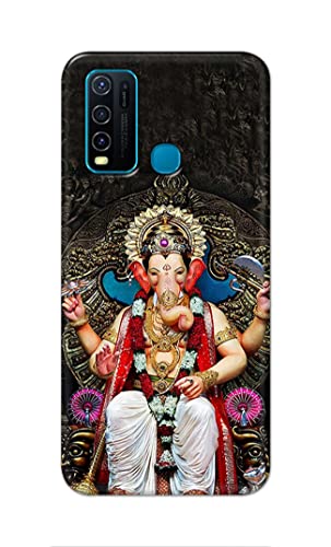 Image of PRINTFIDAA Lord Ganesh Bappa Moriya Printed Designer Hard Back Case Cover for Vivo Y30 / Vivo Y50 -(VD) MVN1010