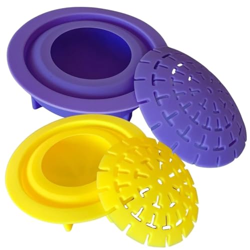 Rock molds for Making Art Stones with Dome Stencils - Design #2 and #3 - Happy Dotting Company - Smooth Rocks for Painting - DIY Painting - Dotting Mandala Art - Stone Crafts Painting - Silicone Mold