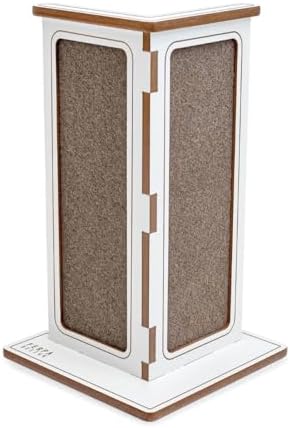 Arranhador Premium Para Gatos Mufasa Branco 53cm (Refil Arranhado...