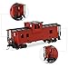 C8763 1 Unit Painted 1:87 HO Scale 36' Wide Vision Caboose Wagons Model Railway (Brown)
