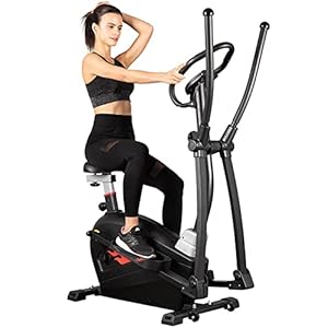 Elliptical Machines for Home Use,Elliptical Training Machines,Elliptical Machine,Eliptical Exercise Machine for Indoor Workout, Magnetic Elliptical Trainer with LCD Monitor and Sensors.