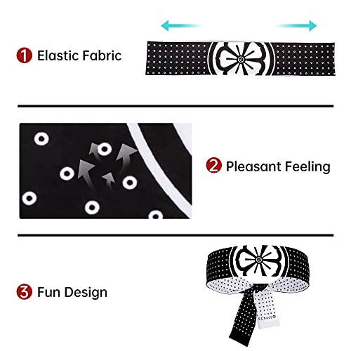 5Chaos Reversible Warrior Headband, Bushido Hachimaki for Karate, Halloween, Sushi