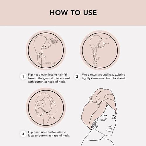 Kitsch Microfiber Hair Towel Wrap - Quick Dry Curly Hair Wraps For Women Wet Hair | Microfiber Towel For Hair | Hair Drying Towel Wrap | Hair Towels For Women | Hair Turban For Wet Hair (Leopard) #TOP3