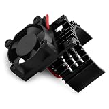 Accessoires pour 3650 3660 3670 540 D361 30 Mm Ventilateur Refroidissement Moteur Aluminium Performant Dissipateur Thermique Voiture RC Pièces D'amélioration Camions(Black)