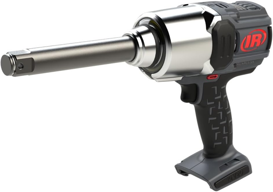 Ingersoll Rand W8591 1" 20V Cordless Impact Wrench Bare Tool, 2000 ft-lb Torque, 6" Extended Anvil, Friction Ring Thru-hole, Pistol