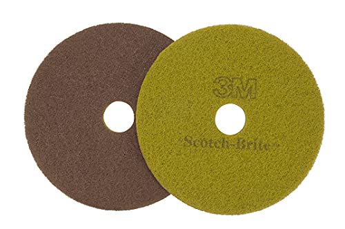 3M Scotch-Brite Sienna Diamond Floor Pad Plus, 20 in, (508 mm), 5/Case by 3M - Used condition - US$315.72
