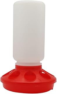 Poultry Feeder and Waterer 1L Chicken Feeder Drinker Food Dispenser Livestock Trough Water Tools for Chick Hen Duck Quail (Feeder)