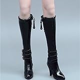Photo Gallery dezaro 1/6 scale figure doll clothes long boots ew8 for 12" female action figure, flessibile seamless doll silicone body multicolor, nero Photo Gallery dezaro 1/6 scale figure doll clothes long boots ew8 for 12" female action figure, flessibile seamless doll silicone body multicolor, nero