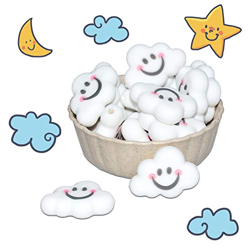 シリコン 雲 ビーズ 20個 贈り物 diy用品 パーツ ハンドメイド 素材 手作り 質材 手芸 ギフト