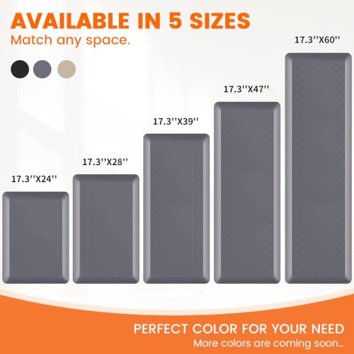 4/5 Inch Thicker Kitchen Mats Anti Fatigue Comfort Mat Standing Desk Rugs - image 3