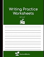 Writing Practice Worksheets: Cursive handwriting practice sheets for adults notebook - Green cover B084YWSK8F Book Cover