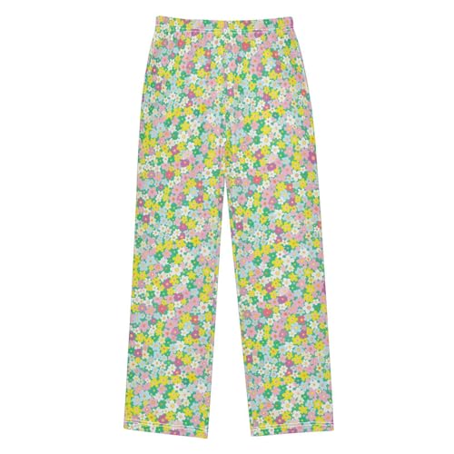 Pajama Pants Flowers Cute Little Floral PJ Bottoms Sleepwear Lounge Sleep Pant with Pockets