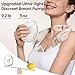 Neck Breast Pump Hands Free, Wearable Breastfeeding Pump with Hospital-Grade Suction, 4 Modes & 9 Levels, Portable Electric Ultra-Light Double Milk Pump with Voice Function, 28mm Flange, 2-Pack
