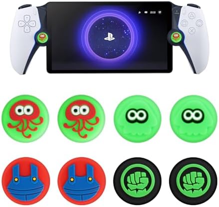 for Playstation Portal Thumb Grip Caps Soft Silicone Joystick Caps PS5 Portal Button Caps Covers with Playstation Portal Controller Anti-Slip PS5 Analog Stick Cap 4 Pairs (8pcs)