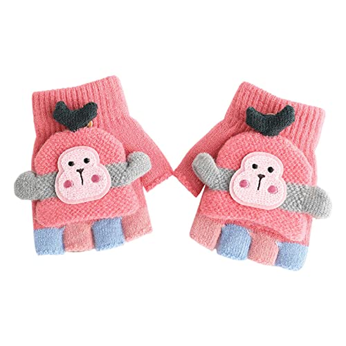 Gants demi-doigts pour enfants, mitaines avec rabat à bouton Demi-gants sans doigts pour enfants Gants chauds d'hiver - Gants courts pour enfants pour enfants Cyclisme Cyclisme Gants respirants Cover
