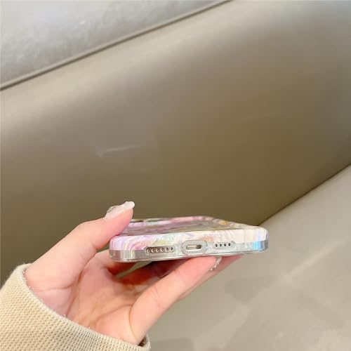 Coque iPhone 14 Pro silicone ondulé anti-dérapant fleur - 7