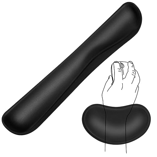 DClub Keyboard Wrist Rest, Memory Foam Wrist Pad for Keyboard, Mouse Wrist
