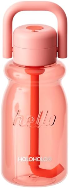 HOLOHOLO Tumbler Insulated Water Bottle with Handle and Lockable Lid Leak-Proof Travel Bottle for School, Home, Work, BPA-Free, Gifts for Students (Blue-23oz)