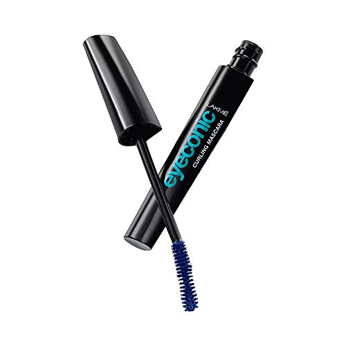 Image of Lakme Eyeconic Curling Mascara For Women, 9ml | Blue Waterproof Mascara | Eye Mascara with Smart Curl Brush for Voluminous, Smudge-Proof Lashes