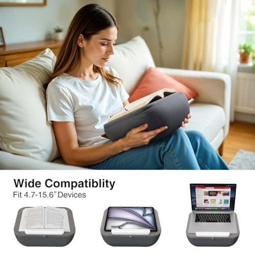 elitehood Book Stand, Comfortable Book Stand with Pillow Pad for Hand Free Reading in Bed, Bed Book Lap Holder - Minimize Neck Strain & Perfect Idea for Book Lovers in Dorm Room or Anywhere - Thumbnail 6