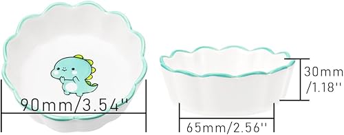 Miniatura 7 de Soporte de clip de papel de cerámica con lindo soporte de clip de dinosaurio verde, moderno dispensador de vasos de papel para oficina en casa,