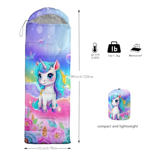 Camping Sleeping Bags Warm & Cool Weather Waterproof Backpacking Sleeping Bag All Seasons Camping, for Adult Kids Boy Girls Camping Gear Equipment, Traveling miniatura 3