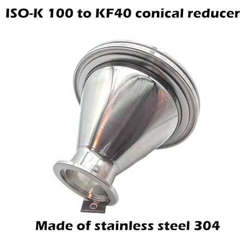 Image of bmotiontech ISO-K 100 Flange to KF40 Flange conical Reducer Converter | Made of stainless steel 304 conical shape greatly reducing pumping resistance