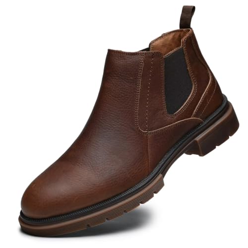 Image of Arkbird Chelsea Boots for Men Genuine Leather Oxford Casual and Formal Ankle Dress Boot