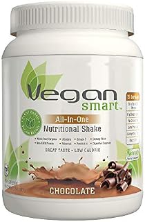 Vegansmart Plant Based Vegan Protein Powder by Naturade, All-In-One Nutritional Shake - Chocolate