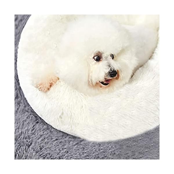 HACHIKITTY Dog Beds Calming Donut Cuddler, Puppy Dog Beds Large Dogs, Indoor Dog Calming Beds – Bild 6