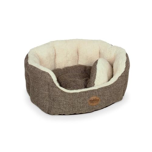 Nobby Komfort Bett oval "ALBA" braun L x B x H: 55 x 50 x 21 cm