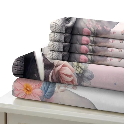 Housse de couette éléphant microfibre douce et hypoallergénique - 7