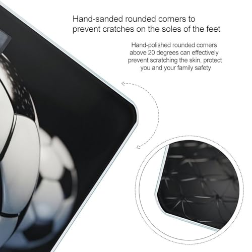 Báscula digital de baño con diseño balón de fútbol miniatura 4