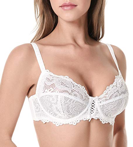 Soutien-gorge emboîtant blanc 85B sans rembourrage pour un galbe naturel sans volume