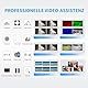 Feelworld S55 V3 5.5 Zoll DSLR Kamera Field Monitor Small Full HD 3DLUT 1920x1080 IPS Peaking Focus Video Assist mit 4K HDMI 8.4V DC Input Output Komplett mit Batterie und Tasche，Tilt Arm