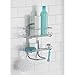 InterDesign Classico Suction Bathroom Caddy - Shower Storage Shelves for Shampoo, Conditioner and Soap - Silver
