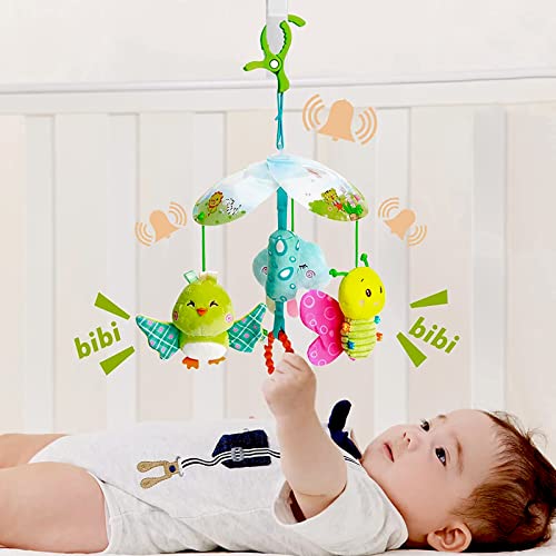 Funsland Juguetes para Cochecito,Juguetes Colgantes para Bebés con Mordedor, Juguetes con Clip, Regalos de cumpleaños para recién Nacidos,Juguetes para bebés para 0, 3, 6, 9, 12 Meses Cover