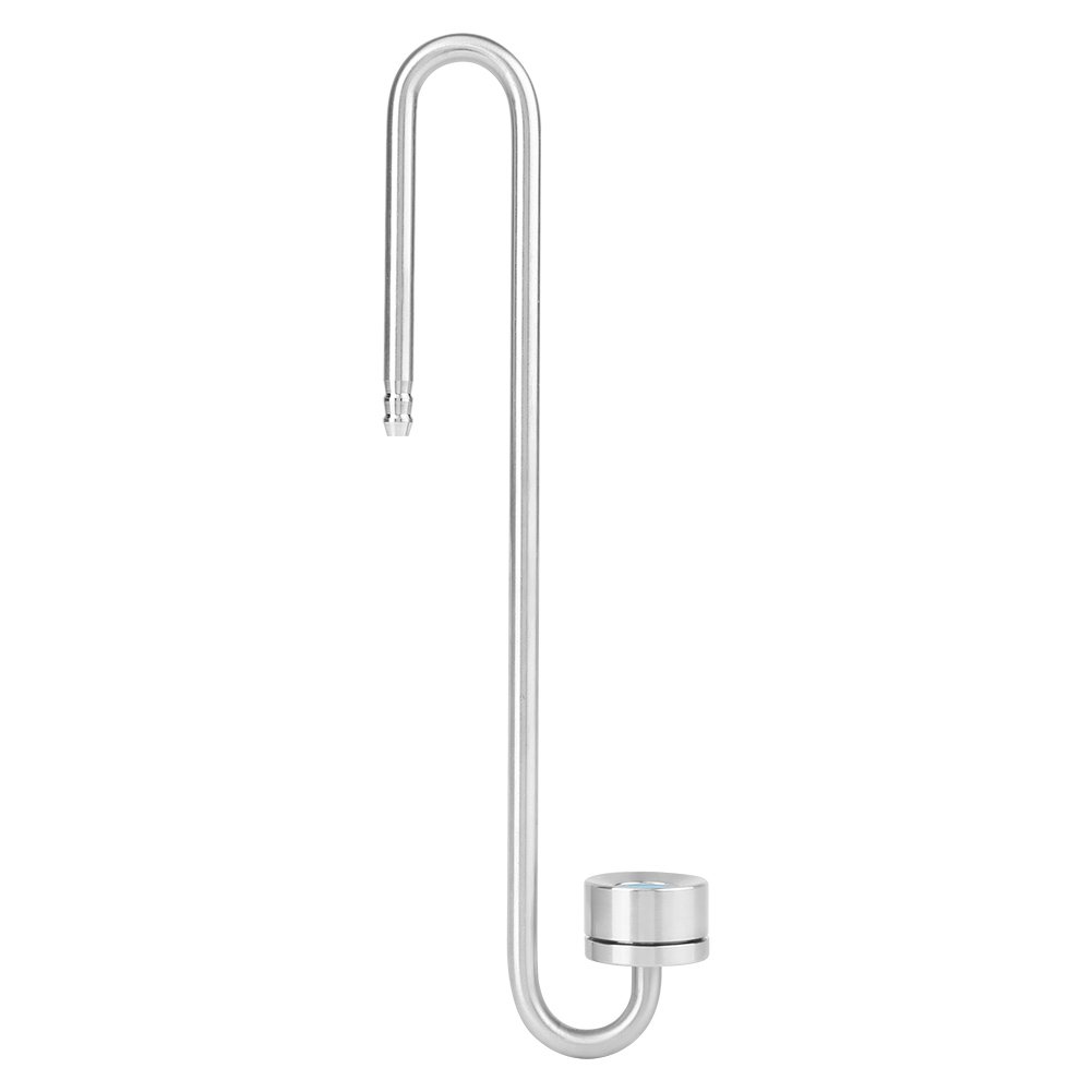 Difusor de CO2 para Acuario, Atomizador de Dióxido de Carbono en Forma de U, 35 cm, Acero Inoxidable