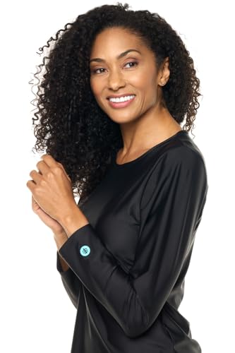 Coolibar UPF 50+ Women's Palmetto Long Sleeve Swim Shirt - Sun Protective4