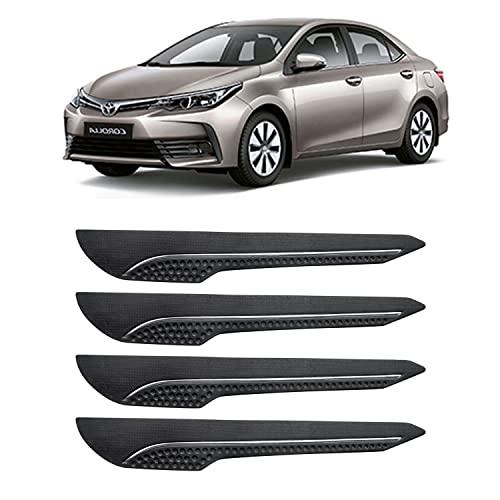 Image of AOSIS-Car Bumper Protector /Bumper Guard for Toyota Corolla with Single Chrome Stripe (4-Pcs)
