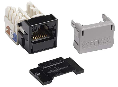 Systimax MGS400-003 GigaSPEEDÂ XL MGS400 Series Category 6 U/UTP Information Outlet, Black