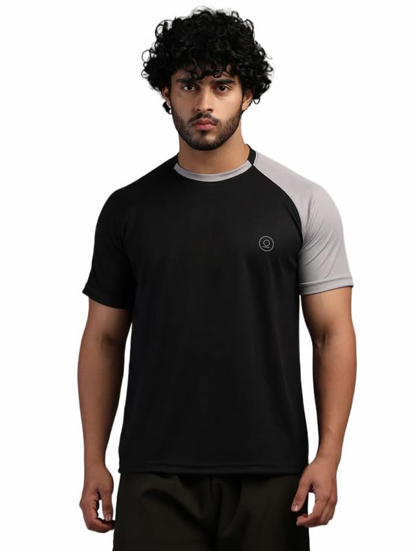 Image of CHKOKKO Gym Tshirt for Men Workout Regular Fit Sports Activewear Man Tshirts with Round Crew Neck and Half Sleeves for Yoga Running&Outdoor Activities