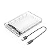 ORICO 3.5 inch Type-C Hard Drive Enclosure for SATA HDD Support Max 12TB UASP SATA III Tool Free - Clear