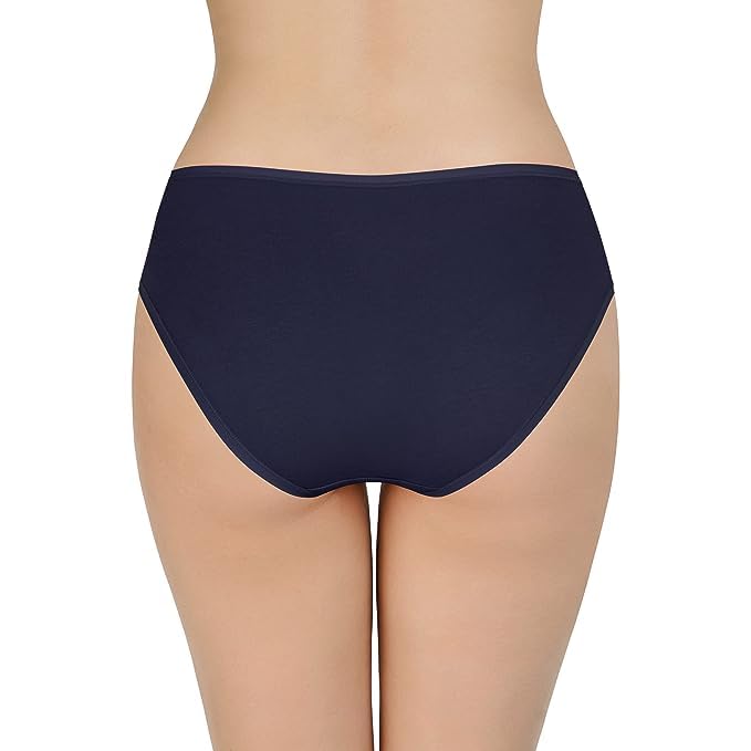 Image of LOURYN KOULYN Solid Low Rise Cotton Bikini Panty Pack(Pack of 3)