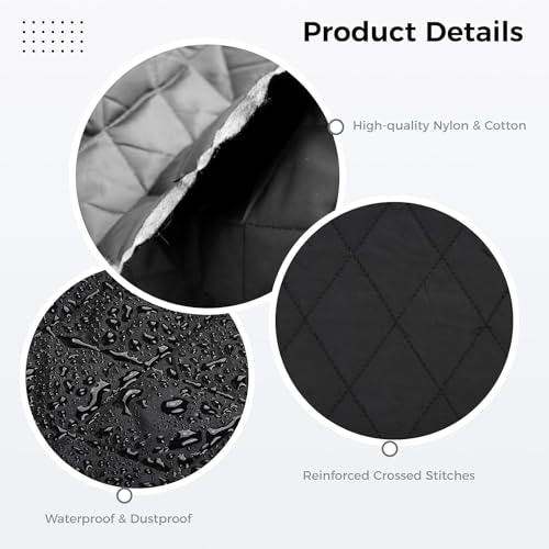 WOOLUCK® Grand Klavier Abdeckung, Flügel Abdeckung Klavier,Wasserdicht Feuchtigkeitsgeschützt und staubdicht Grand Piano Schutzhülle,160cm