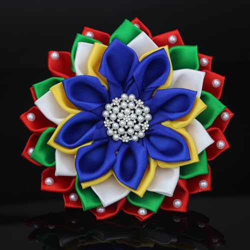 Image of Order of The Eastern Star OES Flower Broch Pin OES Symbol Greek Sorority Paraphernalia Jewelry Sisterhood Gift